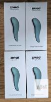 4 NEW Zivigo Detangling Brush, Compact Travel Size, Light Blue/Black, Ergonomic Handle, New in Box