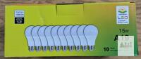 10 Pack LED Bulbs - Warm White - 1500 lumen - 15W - A19
