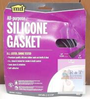 NEW MD 68510 Silicone Gasket, 20' x 1/2", Brown, Self-Adhesive, UL Listed, Smoke & Draft Control
