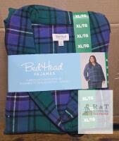 NEW BedHead Pajamas Women&rsquo;s XL 2-Piece 100% Cotton Plaid Set, Button-Front, Style 4323333