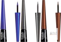 3 New ANNABELLE Waterproof Liquid Eyeliners [ Blue Spark, Black Star, Bronze ] Short & Precise Applicator, Long-Lasting, Gluten-Free, Vegan, Cruelty-Free, 3 mL
