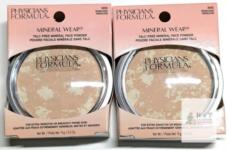 2 New Physician's Formula : [ 3835C Transparent ] Mineral Wear Talc-Free Mineral Face Powder