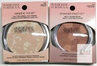 New Physician's Formula : [ 3835C Transparent ] Mineral Wear Talc-Free Mineral Face Powder & [ 2464 Blushing Natural ] Powder Palette Multi -Coloured Brush
