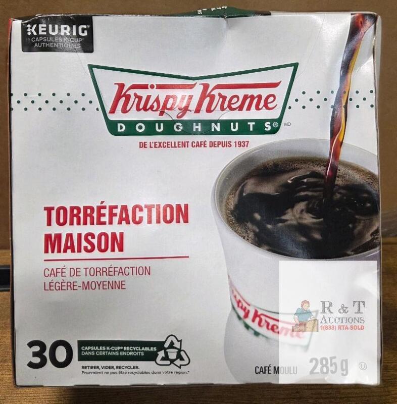 ( Exp. 2026/11/22) Krispy Kreme House Roast K-Cup Coffee Pods 30 Count, Light-Medium Roast, 285g,