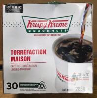 ( Exp. 2026/11/22) Krispy Kreme House Roast K-Cup Coffee Pods 30 Count, Light-Medium Roast, 285g,