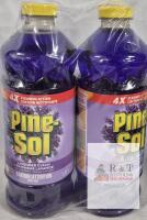 2 New Pine-Sol Multi Purpose Cleaners - 4x Cleaning Action Lavender Scent