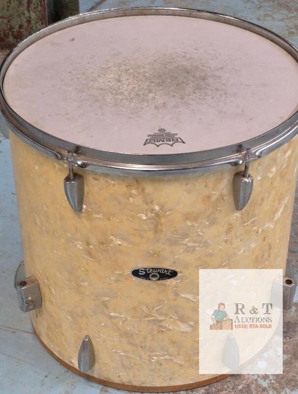 Vintage Stewart Floor Tom Drum 16.5" Diameter & 16.25" Tall - Remo
