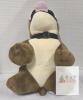 New Vachichi English Bulldog Plush Toy 12" Brown & White Stuffed Animal with Collar - 5