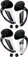 new Meta Quest 3 Controller Grip Covers & Hand Straps Pigetale X0048DNMXD Black, Silicone Protective Set