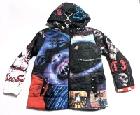 New ShadowBanned "Horror/Faces of Death" Graphic Winter Jacket (Size Youth XXL)