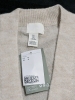 New H&M Long Cardigan: Light Beige (Size Small) - 2