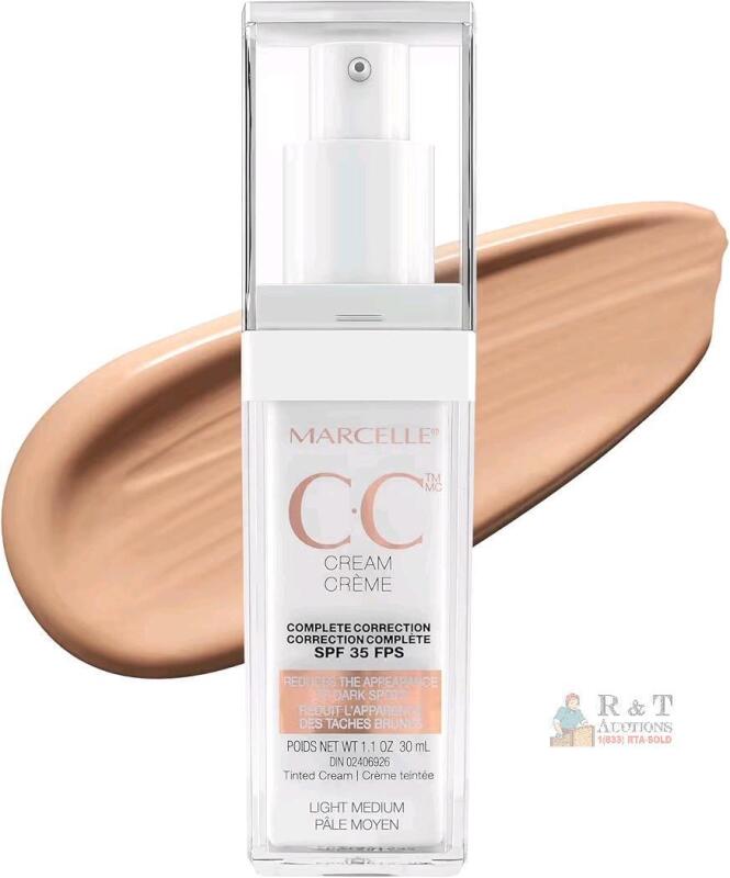 [exp 2027] New MARCELLE Innovation CC Cream [ Light to Medium ] Tinted Cream, SPF 35 FPS, Reduces The Appearance of Dark Spots 30ml