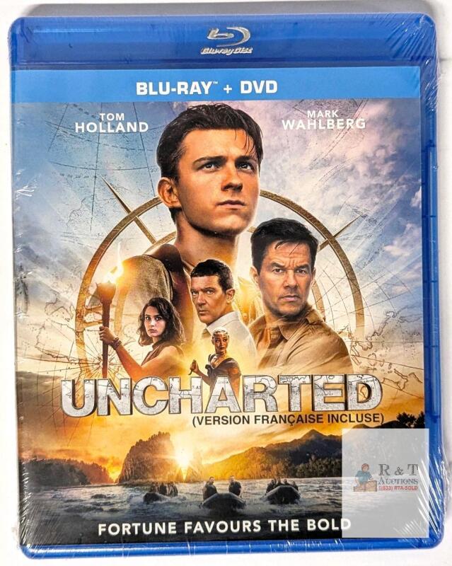 New Blu-Ray Plus DVD : UNCHARTED : FORTUNE FAVOURS THE BOLD