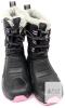 New Size 12 Girl's EDDIE BAUER Black Pink Winter Boots - 2