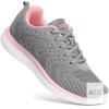 New Size 6 Women's STQ ST201112 Walking Shoes Women Ultra Lightweight Breathable Mesh Athletic Tennis Shoes Light Grey/Pink