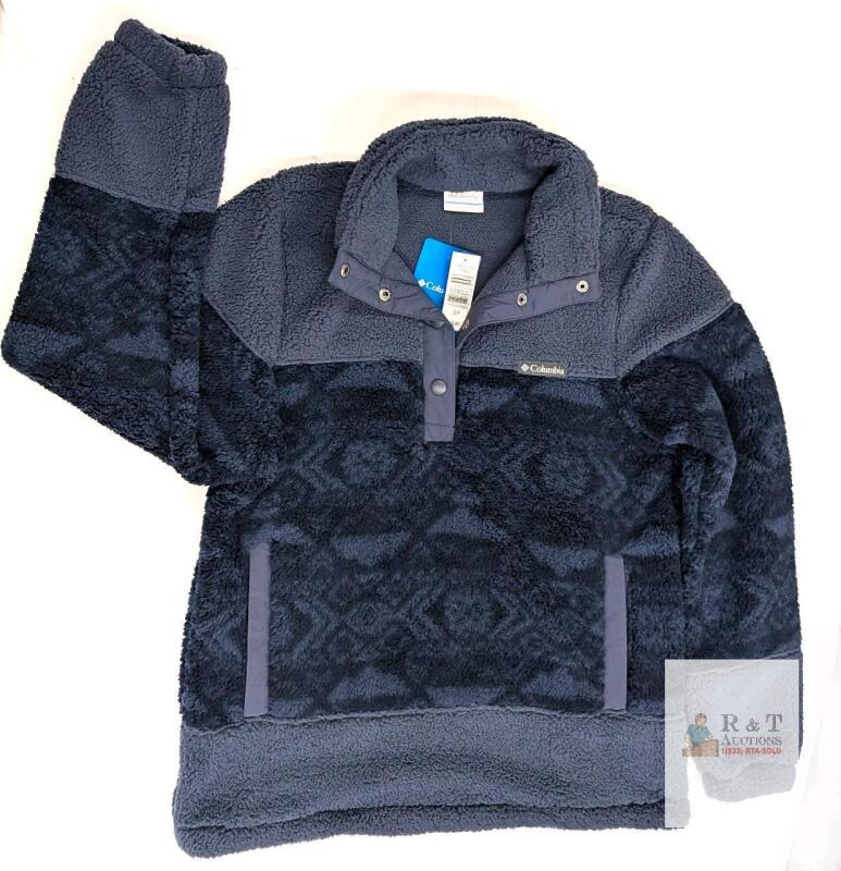 New Size SM Women's COLUMBIA Sherpa Fleece Popover Sweater
