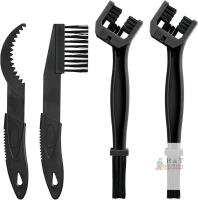 New Bicycle Chain Cleaning Tool Kit,4 Pcs Bike Chain Crankset Brush for Mountain,Road,City,BMX,MTB Bike and Motorcycle (Black)
