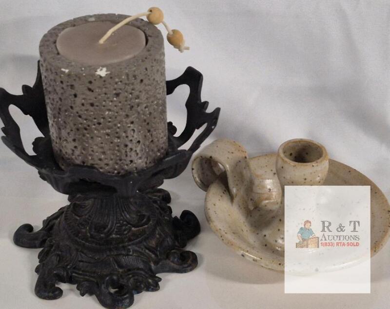 Pottery & Metal Candle Holders & Candle
