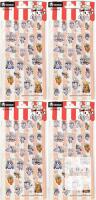 4 New 32-Packs TOKIDOKI Popcorn Puff Sticker Sheets, Most Stickers Around 1" Long