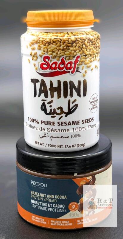 [BB 11/2025 - 01/2027] New Proyou Hazelnut and Cocoa Protein Spread & Sadaf Tahini 100% Pure Sesame Spread