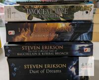 5 Softcover Books.