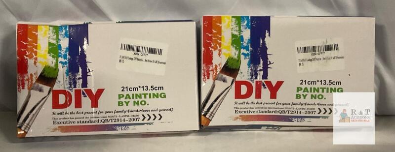 2 [Adult Crafts] New Passionate Adult Couple DIY Paint-By-Numbers Kit, 16" &times; 20"