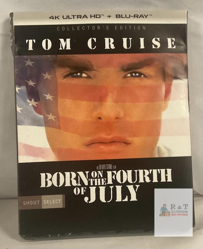 New Tom Cruise Born On The Fourth Of July 4K Ultra HD Blue Ray