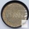 New 2 ⅝" Solid Brass Combination Sundial & Compass in Leather Pouch - 3