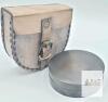 New 2 ⅝" Solid Brass Combination Sundial & Compass in Leather Pouch - 4
