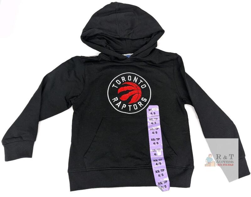 New Size XS (4/5) Kids' NBA Basketball TORONTO RAPTORS 100% Cotton Hoodie