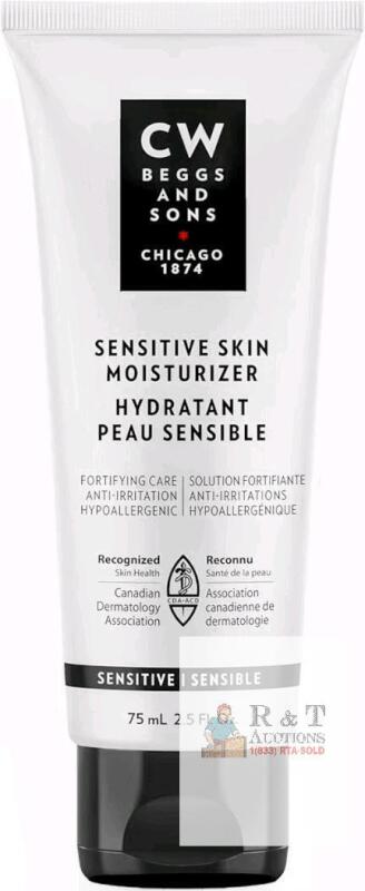 New CW Beggs Sensitive Skin Moisturizer for Men, Sensitive Skin, Face Cream, Hypoallergenic, Fragrance-Free, Paraben-Free, Alcohol-Free, Mineral Oil-Free, Cruelty-Free