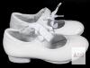 Adorable New Size 28 (11) Kids' S.LEMON Girls' Lace-Up Mary Jane Tap Shoes, White