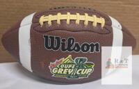 Wilson CFL Official Football, Grey Cup 2010 Edmonton, WTF1450, Composite, 11.25in, 2 Stripes