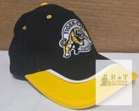 Hamilton Tiger-Cats Black and Yellow Baseball Cap with Embroidered Logo, EST. 1869 Patch
