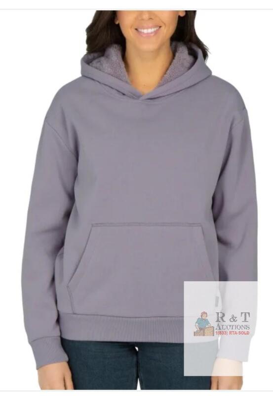 NEW Realtree Women's Fleece Lined Pullover Hoodie XL Lavender, Kangaroo Pocket