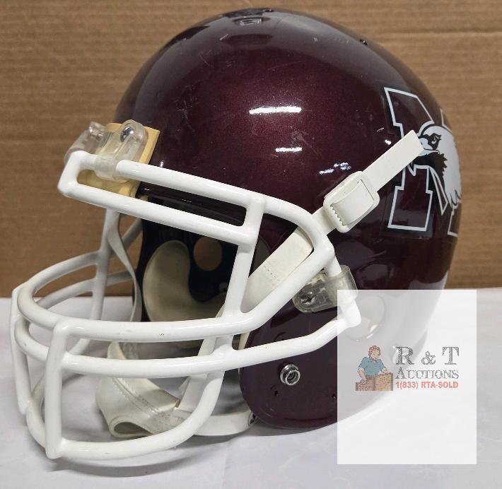 Schutt Air XP Large Football Helmet, McMaster Marauders Logo, Maroon, Full Cage Facemask, NOCSAE