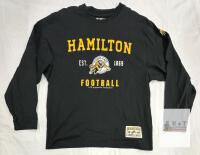 Hamilton Tiger-Cats HTC Authentic Collection Long-Sleeve T-Shirt, Large, Black, Team Graphics