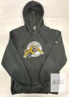 Reebok Hamilton Tiger-Cats Hoodie Large Black 80% Cotton Embroidered Logo Pullover 2011
