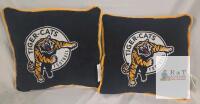 Hamilton Tiger-Cats Football Logo 13" x 13" Polyester Throw Pillows, Set of 2, Forever Collectibles