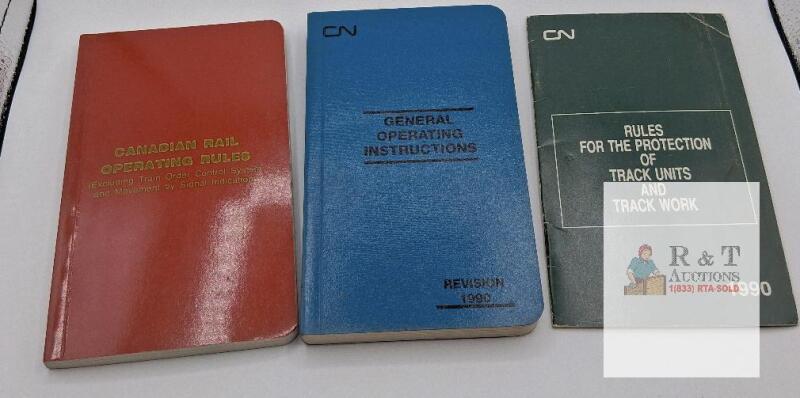 Canadian National Rulebooks Set: General Operating Instructions 1990, Track Work & Rail Operating Rules