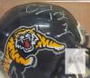 Autographed Hamilton Tiger-Cats CFL Riddell Mini Helmet, Original Display Case, Barcode 09585553272 - 2