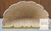 NEW Large 23.5" Scalloped Wicker Wall Basket, Handwoven Rattan, Off-White, Wall Mount Storage Decor - 2