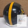 Hamilton Tiger-Cats Riddell Mini Helmet, Replica Collectible, Black/Gold Stripe, CFL Football - 3