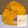 Hamilton Tiger-Cats CFL Reebok L/XL Flex Fit Sideline Cap, Autographed, Gold, Authentic Licensed - 3
