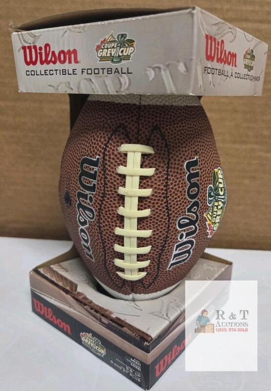 Wilson Mini Collectible Football, 98th Grey Cup Edmonton 2010, Boxed, CFL, WTPCKF1601 GC2010