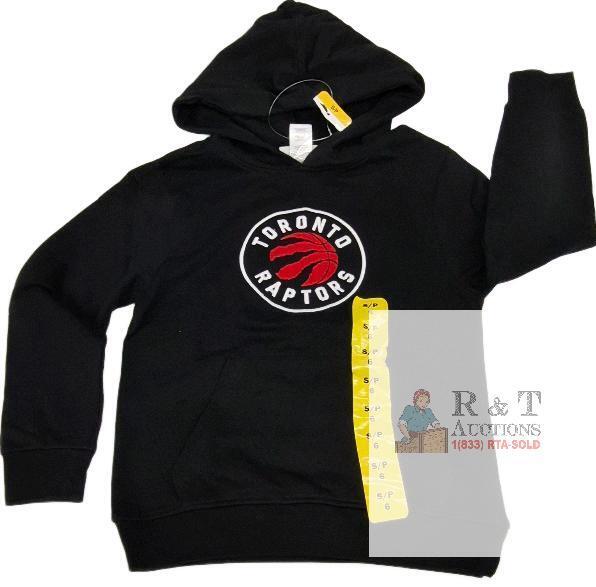 NEW Toronto Raptors Youth Hoodie, Pullover, Black, Size Small 6, Official NBA Licensed Apparel