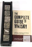 The Complete Guide to Whisky Book with 6 Fossil Marble Whiskey Stones,