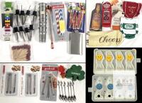 Large Barware & Cocktail Accessory Lot: Joie, GoodCook, Nutcrackers, Flask, Branded Bags, Ice Mold