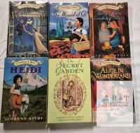 Charming Classics 6-Book Set: Peter Pan, Oz, Alice, Heidi, Secret Garden w/ Charms HarperFestival