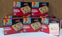 BB October 25, 2029 KIND Dark Chocolate Chunk Granola Bars, 5 x 35g, Gluten Free, Whole Grains, Non-GMO, Lot of 6 Boxes